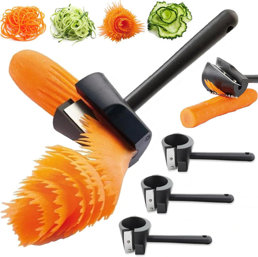 TwistiVeg™ Spiral Slicer – Beautiful Veggie Rolls Instantly