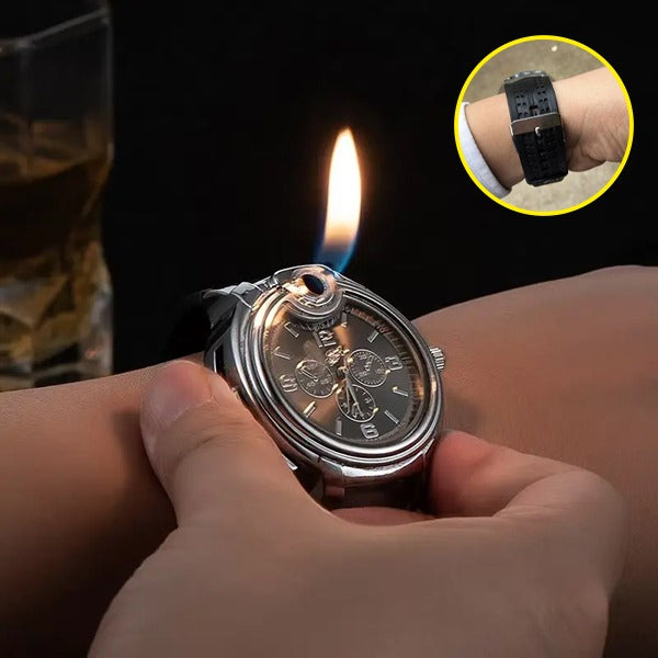 Flamix Lighter Watch – Time Meets Flame