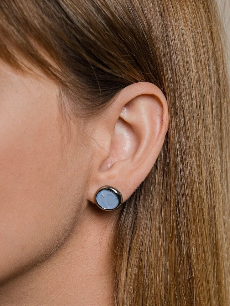 Porcelāna auskari Patrice – mākslinieciska elegance