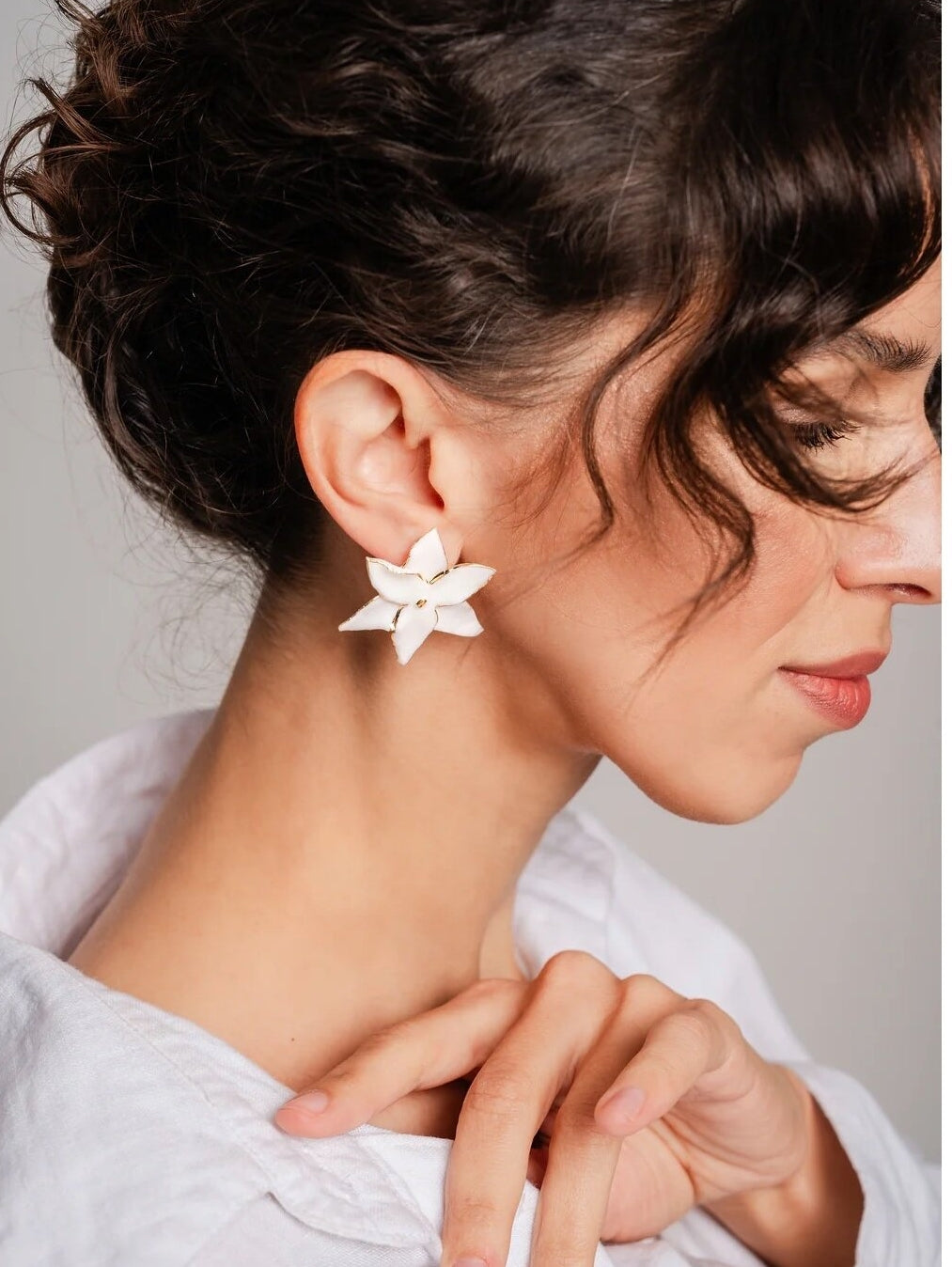 Porcelāna ziedu auskari – ziedēšanas iedvesma