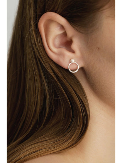 Pearl Diver auskari – ārējā riņķa dizains 10 mm