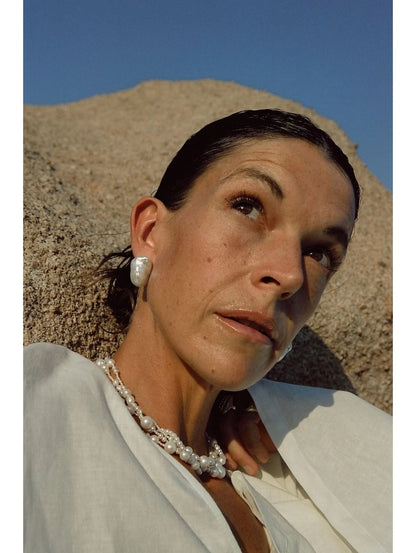 Barokkpärliga tiftkõrvarõngad – loomulik elegants