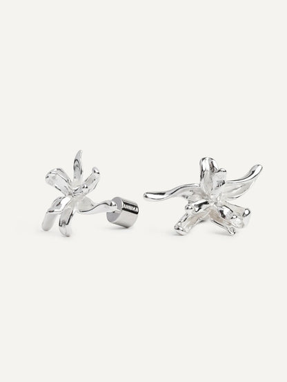 Sterling Silver Fiorella Earrings – Elegant Floral Design
