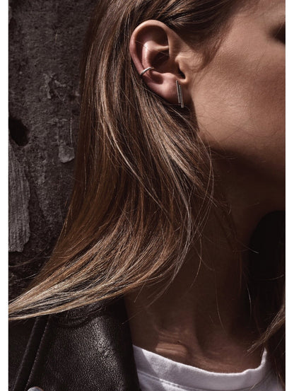 Double Pipe Earrings – Bold Minimalist Style