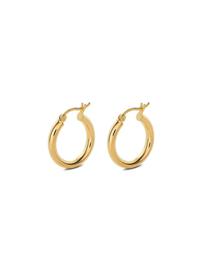 Dizzy Gold Hoop Earrings – Bold Contemporary Style
