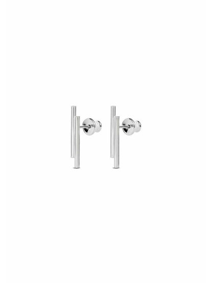 Double Pipe Earrings – Bold Minimalist Style