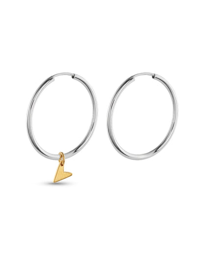 Zelta Love stīpiņu auskari – romantisks stils