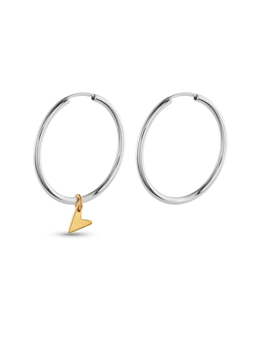 Zelta Love stīpiņu auskari – romantisks stils