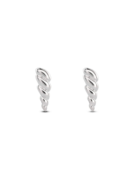 Silver Sea Horn Earrings – Nature Inspired Jewelry