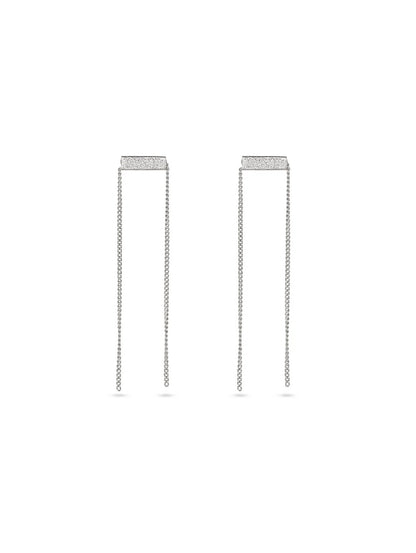 Sudraba Chunnel kniedīšu auskari – minimālisms