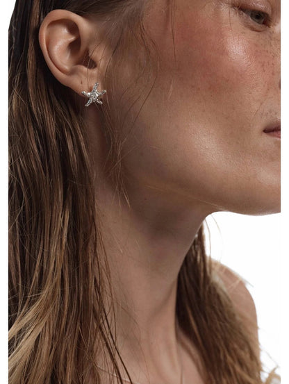 Silver Sea Star Earrings – Ocean Inspired Jewelry