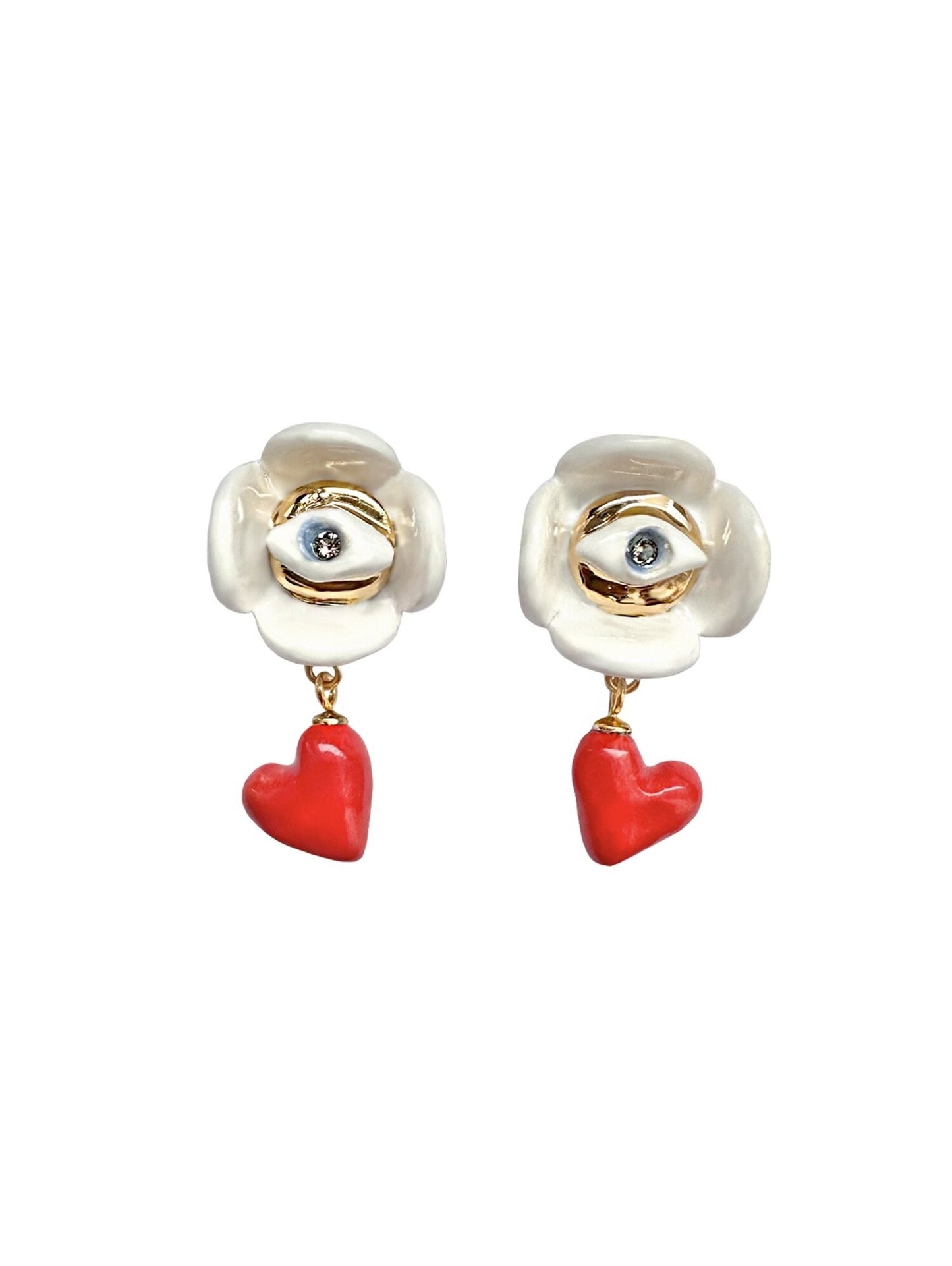 Keramikas auskari – Love Is iedvesma