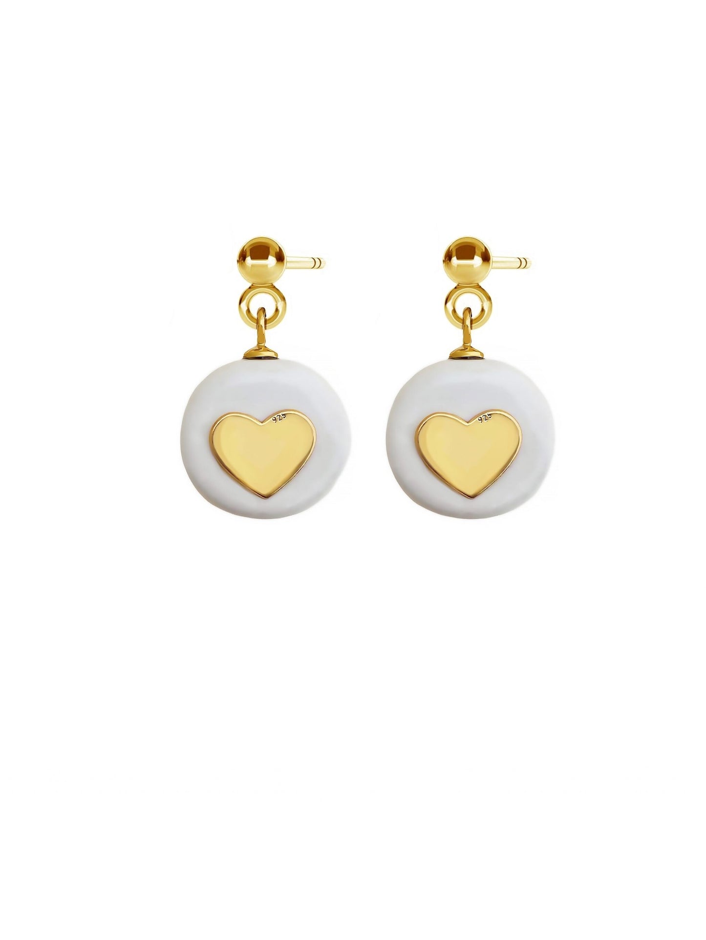 Keramikas auskari – Pure Love iedvesmots dizains