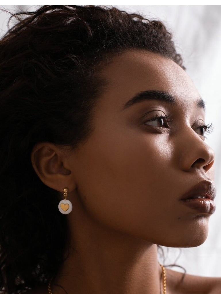 Keramikas auskari – Pure Love iedvesmots dizains